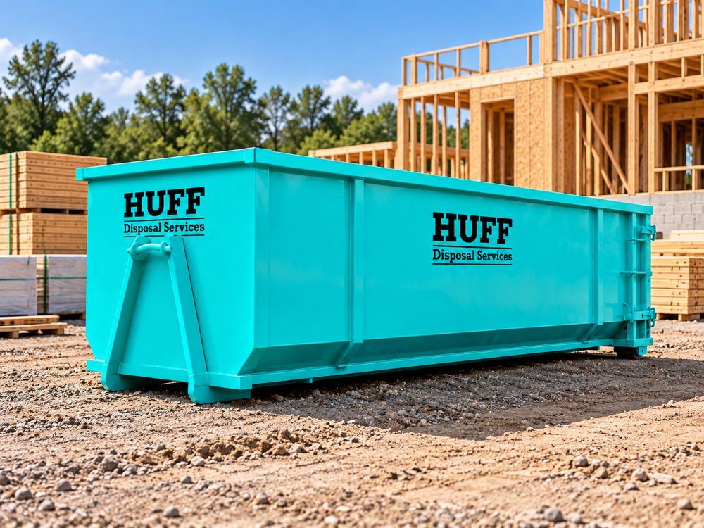 Huff Disposal dumpster for construction and remodeling